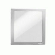Durable Lot de 5 cadres d'affichage DURAFRAME Magnetic, pour format A5, argent métal - 494723_1