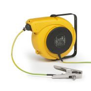 Enrouleur électrique à rappel automatique à ressort ATEX - Pince de mise à la terre - Certifié CE94/9/CE II 2G / II 2D Enrouleur électrique à rappel automatique à ressort ATEX - Pince de mise à la terre - Certifié CE94/9/CE II 2G / II 2D