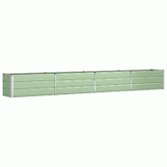 Helloshop26 - Jardinière design moderne extérieur 480 x 50 x 45 cm en acier galvanisé vert pastel 02_0059281 - vert acier 3000241044891