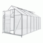 Helloshop26 - Serre de jardin à porte coulissante en polycarbonate 7,03 m² 03_0008254 - 3001922847763 Helloshop26 - Serre de jardin à porte coulissante en polycarbonate 7,03 m² 03_0008254 - 3001922847763
