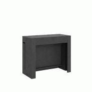 Itamoby Console extensible 90x42/302 cm Evolve Spatulé Anthracite - gris 8050598301425