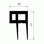 Joint caoutchouc pour chambre froide jcr-026_0