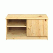Möbilia Meuble à chaussures | 1 porte, 2 compartiments ouverts | Pin massif | Couleur naturelle | L 91 x P 38 x H 48 cm - beige Bois massif 19020038 Möbilia Meuble à chaussures | 1 porte, 2 compartiments ouverts | Pin massif | Couleur naturelle | L 91 x P 38 x H 48 cm - beige Bois massif 19020038