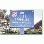 Plaques signalétique de rue - gamme vitralac Plaques signalétique de rue - gamme vitralac