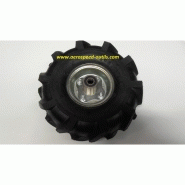 Veloht1wa16axdep55x1-roue gonflable 4.10/3.50-4 jante métal axe 16 mm