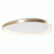 ROSSINI ILLUMINAZIONE Plafonnier Led Lotus 60W 3000K Ip20 - Plafonnier Asymétrique En Métal Doré Satiné, Design Fin Et Élégant - Groupe Rossini