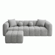 STELLAMEUBLES canapé london + pouf - 3667335250370 STELLAMEUBLES canapé london + pouf - 3667335250370