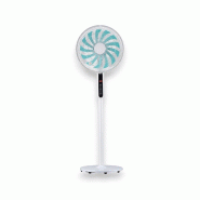 Ventilateur sur pied 55W 13 pales Flux Air Puissant 3 Hauteurs Réglables Télécommande Minuterie Ecran tactile INTEC - blanc 3701599339188 Ventilateur sur pied 55W 13 pales Flux Air Puissant 3 Hauteurs Réglables Télécommande Minuterie Ecran tactile INTEC - blanc 3701599339188