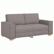 VidaXL Canapé 2 places Taupe 180x78x84 cm Tissu Modèle AbriIntemporel 38 - 4104986