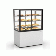 Vitrine chauffante INTEGRA chaleur sèche sur base - 1000 mm - 4 niveaux - H1400 mm - IN100/80-140C | Sayl Barcelona- Accès Self-Service - 674005070322