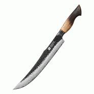 XinZuo - Couteau à viande Damas 25 cm - Série X06 Mo - fabriqué en acier damas 67 couches - multicolore X06-10QR