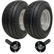 20.5x8.00-10 Trailer Kit High Speed Road Legal Wheels + Hub Stub Axle 750kgs 20.5x8.00-10 Trailer Kit High Speed Road Legal Wheels + Hub Stub Axle 750kgs