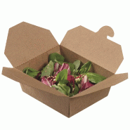 Boite repas Ecokraft XS carton laminé naturel 500ml - par 200