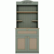 Buffet bar à café en aggloméré Lucas vert avec cannage Hanah Home - 8684283882410 Buffet bar à café en aggloméré Lucas vert avec cannage Hanah Home - 8684283882410
