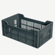Caisses ajourées 500x300 mm 20 litres - CSSA2HDGR-GL01