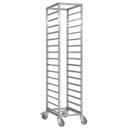 Chariot à glissières inox gn 2/1 18 niveaux - PDS458