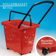 Chariot de magasin panier rollerbasket 290