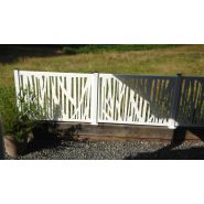 Claustra végétal - clôture en aluminium - rd productions - plein