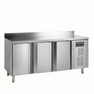 Comptoir pour saladette réfrigéré CK7310 3 portes GN1/1 Inox TEFCOLD