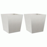Helloshop26 - Jardinière bac lit surélevé plantes fleurs jardin terrasses lot de 2 40 x 40 x 40 cm acier inoxydable gris clair 02_0038958 - 3000217 Helloshop26 - Jardinière bac lit surélevé plantes fleurs jardin terrasses lot de 2 40 x 40 x 40 cm acier inoxydable gris clair 02_0038958 - 3000217