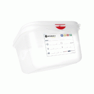 ITALCONCEPT Bac GN 1/6, polypropylène, HENDI, GN 1/6, 1,7L, Transparent, 176x162x(H)100mm - 8711369873168