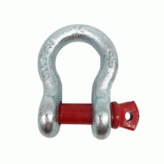 Manille lyre à axe vissé CU : 3250 Kg 5/8 haute résistance coeff 5.1 en acier galvanisé - Cobaltix - gris 3700056041206 Manille lyre à axe vissé CU : 3250 Kg 5/8 haute résistance coeff 5.1 en acier galvanisé - Cobaltix - gris 3700056041206