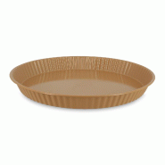 Menastyl - Moule à tarte colorama 30cm en acier carbone noisette - 3256391032343