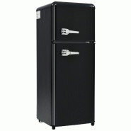 Merax mini réfrigérateur rétro avec congélateur, 92 L, 2 portes, 105.5 cm, bureau et minibar d’hôtel, LED, 116 kWh/an, noir - noir ES308800SAA