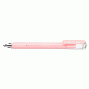 Pentel K108-P Hybrid Milky Stylo Roller Encre Gel Pastel Rose - rose plastique 0884851039675