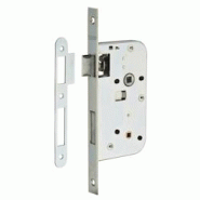 Serrure encastrable à condamnation pour porte de salle de bain et toilettes, axe 50 mm, bouts carrés, zingué - THIRARD - gris 3150260102017 Serrure encastrable à condamnation pour porte de salle de bain et toilettes, axe 50 mm, bouts carrés, zingué - THIRARD - gris 3150260102017