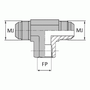 Tés - Orientable mâle JIC X femelle NPT - 9/16' , 14.28 , 1/2' , 21.22