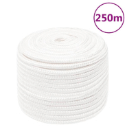 Vidaxl corde de bateau blanc complet 12 mm 250 m polypropylène 152567