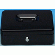 WEDO Caissette à monnaie, noir, 25 x 18 x 9 cm, avec clip à billets - 145321H WEDO Caissette à monnaie, noir, 25 x 18 x 9 cm, avec clip à billets - 145321H