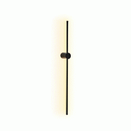 WellHome - Applique murale en métal noir, 6 x 91 x 10 cm, LED 18 W - noir métal WH2476