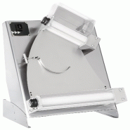 Abaisse-pizza inox à rouleaux inclinés, commande pédale, ouverture 0-5 mm, pizza 26-40 cm, 58,5x43,5x79 cm, modèle DUALE420-FP - 4651