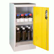 Armoire produits dangereux bicolore basse 1 porte 80 L - AZ50 - Jaune
