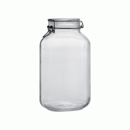 Bormioli Rocco Fido bocal 4.0L - Grand bocal avec fermeture à étrier - verre BM24929 Bormioli Rocco Fido bocal 4.0L - Grand bocal avec fermeture à étrier - verre BM24929