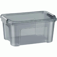 CEP Boîte de rangement SHADOW, 18 litres, translucide gris - gris plastique 8009404244401