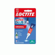 Colle rapide loctite super glue liquide résistance eau lave-vaisselle super puissante multi-matériaux tube 3g. - 42919