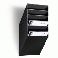Durable Présentoir mural FLEXIBOXX 6 A4, pour documents A4, noir - 1709760060