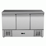 Equipementpro Table Réfrigérée Professionnelle 3 Portes – Capacité 368 Litres – Acier Inoxydable Et Froid Statique Ventilé - S903S