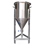 Fermenteur de bière pour micro-brasserie en INOX 304 - 45 à 175 Litres - épaisseur 15/10 -ème mm Fermenteur de bière pour micro-brasserie en INOX 304 - 45 à 175 Litres - épaisseur 15/10 -ème mm