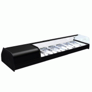 Gasfrit- Vitrine réfrigérée en acier inoxydable pour couvercles, 4 plateaux - multi-matériau 002000