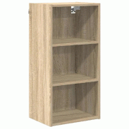 Helloshop26 - Armoire suspendue moderne avec grand espace de stockage 40 x 29,5 x 80 cm en bois d'ingénierie chêne sonoma 02_0053483 - Bois massif 3