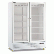 KLIMAITALIA Réfrigérateur pour boissons à boissons, double pte vitre à dégagement lumières LED. Thermo num. T° 0°C/+10°C. Mod. ICOOL80JUMBOWHITE