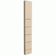 Montant Totem 5 rainures 10x30x195 cm - chêne casella blanc