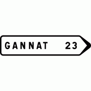 Panneau directionnel D21A1 - Indication de distance - WP Signalisation Panneau directionnel D21A1 - Indication de distance - WP Signalisation