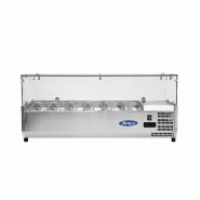Présentoir à ingrédients inox vitré 6 GN1/4 L1405mm ATOSA