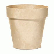 Prosperplast - Pot CUBE BETON EFFECT 2,2 L - 17x17x15 cm, crème - beige plastique polypropylène ZA3139