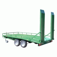 Remorque porte engin mandrinoise 3.5t - 3.45m 2 essieux